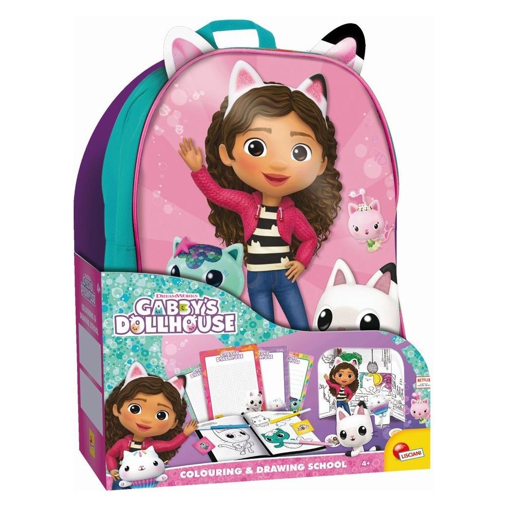 Lisciani Gabby'S Dollhouse Zainetto Coloring And Drawing School (304-106288)