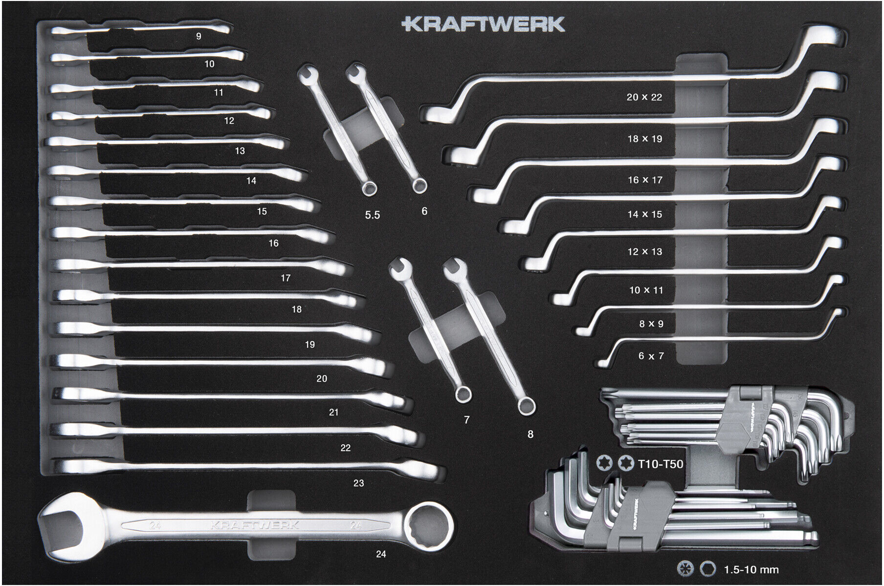 Kraftwerk Gabelring/ Ring-Ring-Einlage 46-tlg. (105.102.012)