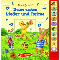 Meine ersten Lieder und Reime - Vorlese-Pappbilderbuch mit Sound