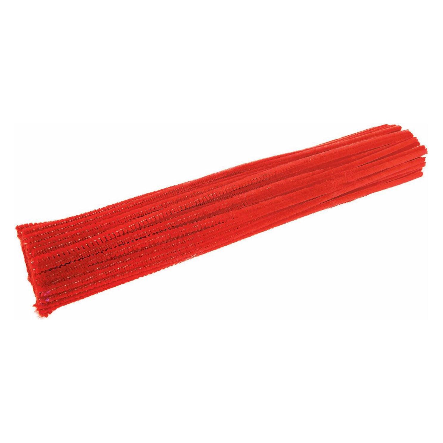 Colorations Colorationen - Roter Chenilledraht, 100 Stk. (0.30 m) (55623525)