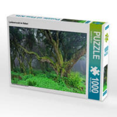 CALVENDO Puzzle Lorbeerwald im Nebel 1000 Teile Lege-Größe 64 x 48 cm Foto-Puzzle Bild von Sandra Schänzer