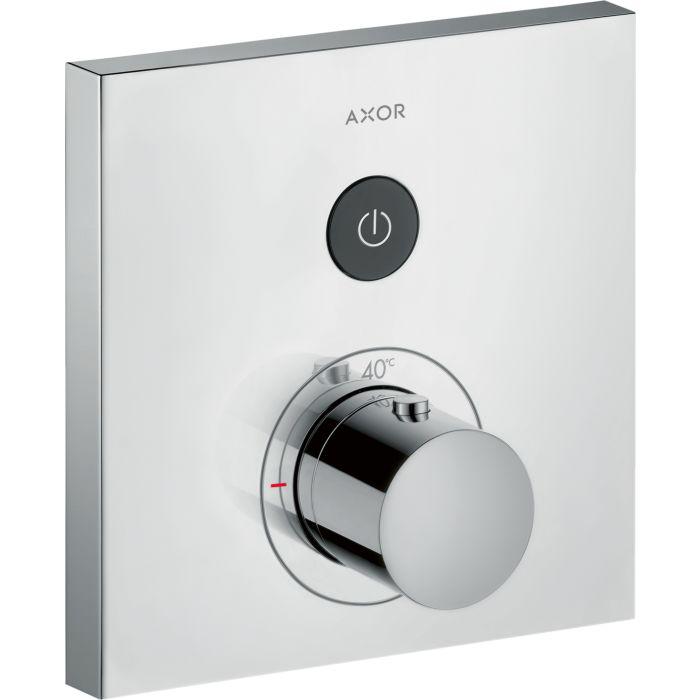 hansgrohe Axor ShowerSelect Square Thermostat 36714000,Unterputz Thermostat, 1 Verbraucher, chro