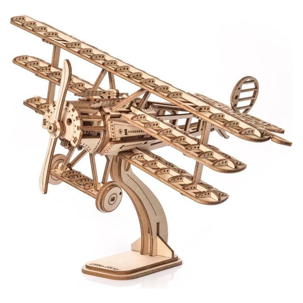 Nice Idea 3D Holzpuzzle - Dreideckerflugzeug (LSE007)