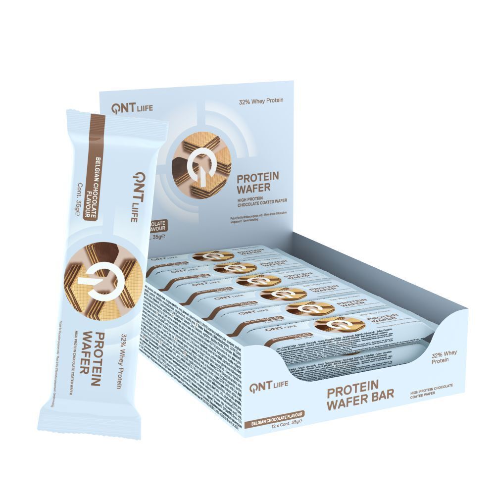 QNT Protein Wafer Chocolate 12x35 g Riegel