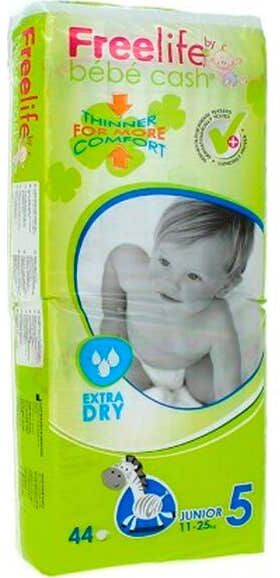 Bebe Cash Bebé Cash Freelife Pañales Talla 5 44 uds