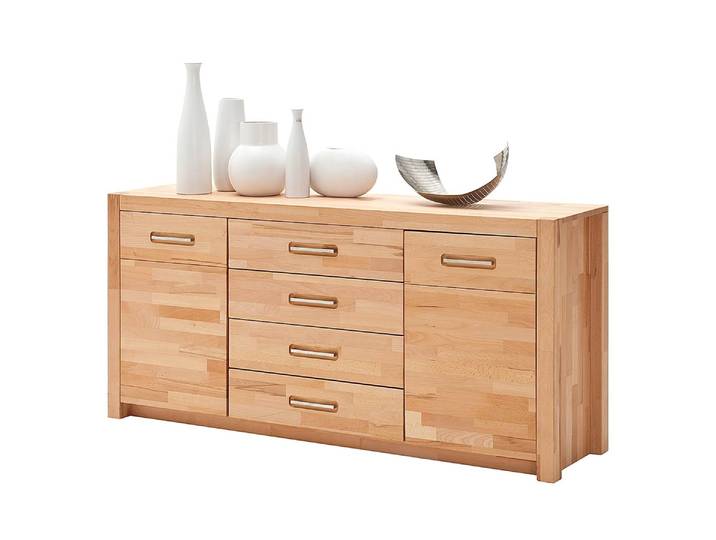 Sideboard 163 x 78 x 40cm Braun/Kernbuche