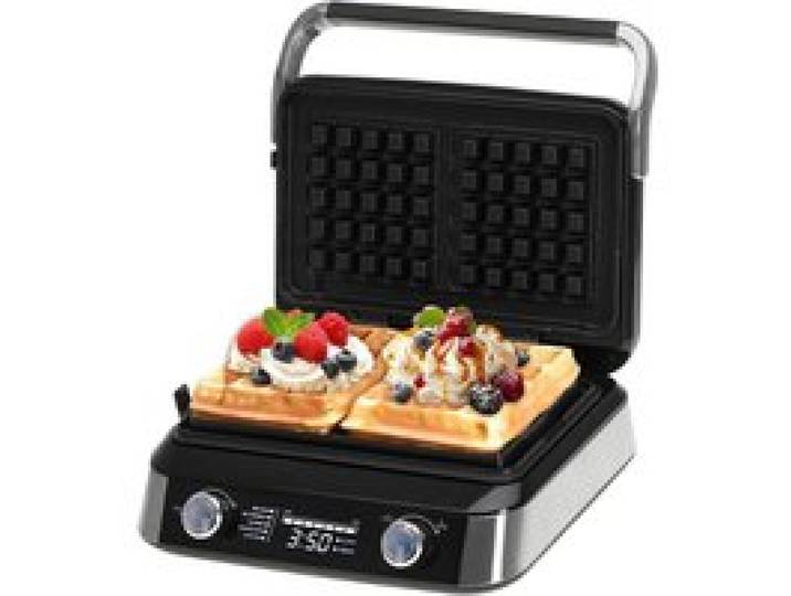 Gaufrier Belge - Gaufrier Double Avec Écran Lcd - 2400W Pour Gaufres Au Beurre Et Gaufres Au Chocolat - 5 Programmes 7 Nive[PE662]