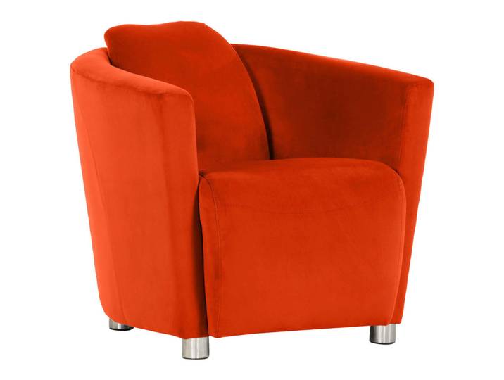 Cocktailsessel, Orange, 72x72x85 cm, Stoffauswahl, Wohnzimmer, Sessel, Cocktailsessel