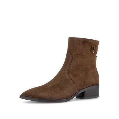Stiefelette GABOR "Elegante Stiefelette", Damen, Gr. 42, braun, Schuhe Stiefelette