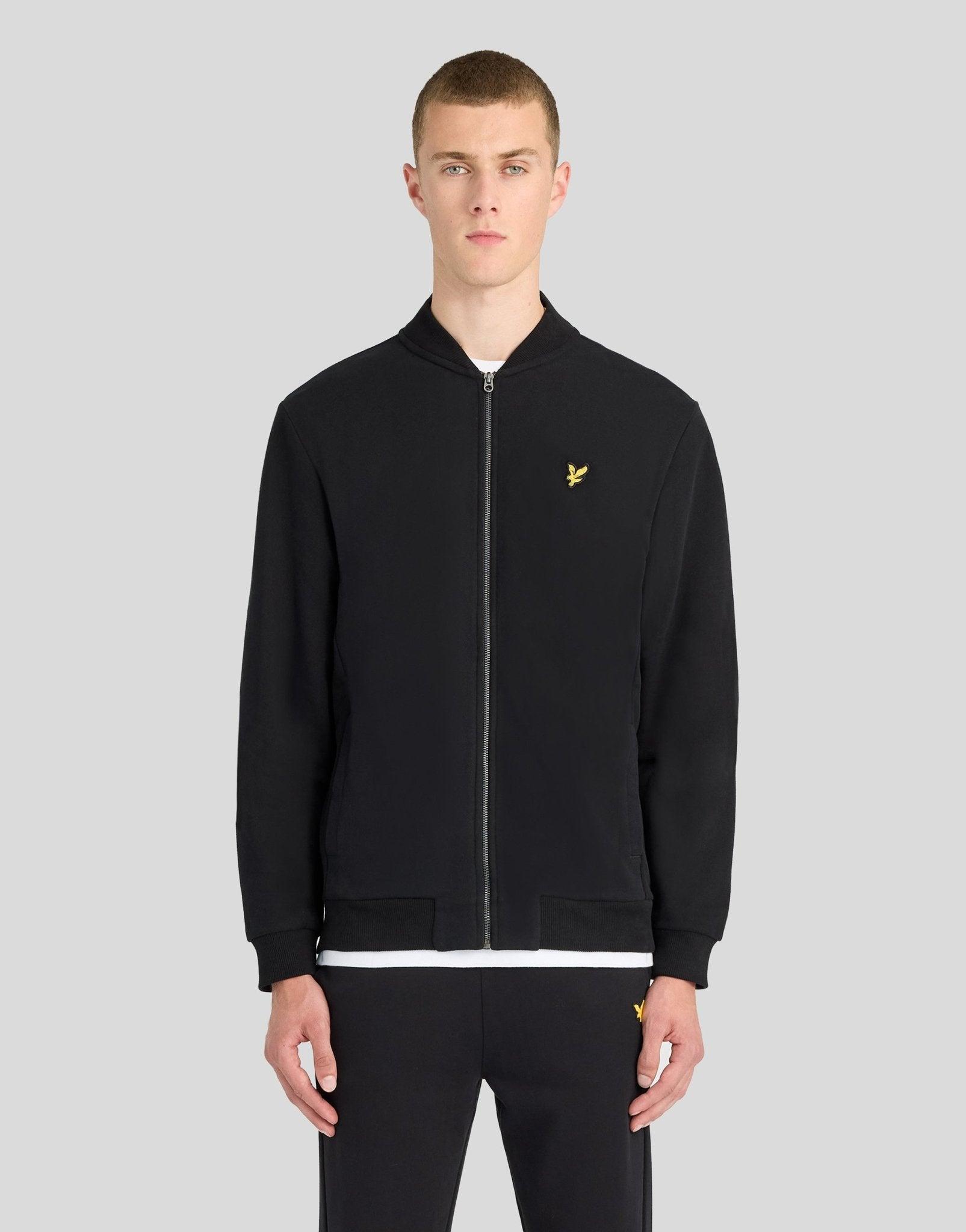 Sueded-Jersey-Bomberjacke