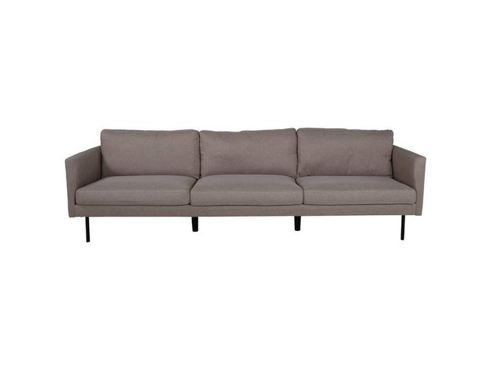 Livetastic 3-Sitzer-Sofa, Braun, Schwarz, Uni, Füllung: Schaumstoff, 260x78x80 cm, Wohnzimmer, Sofas & Couches, Sofas, 3-Sitzer Sofas
