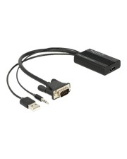 Delock VGA to HDMI Adapter with Audio Video- / Audio-Adapter / (62597)