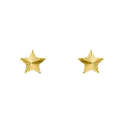 Paar Ohrstecker AMOR "Sternchen", gold (gelbgoldfarben), Ohrringe, Damen, Gelbgold 585
