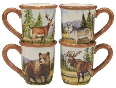 Certified International Mountain Summit 16 oz. Mug, Set of 4