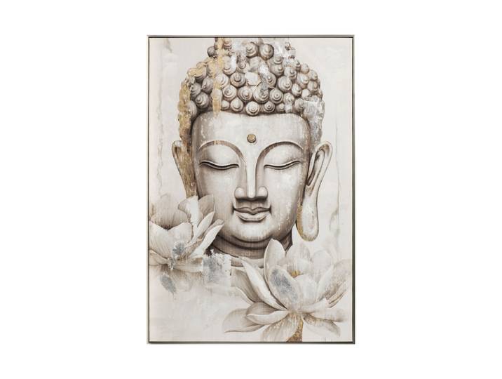 Handbemaltes, gerahmtes Bild „Light Buddha“ 80 x 120 cm Multicolor Crea Collection