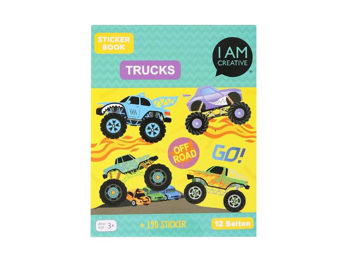 Mini Stickerbook Trucks