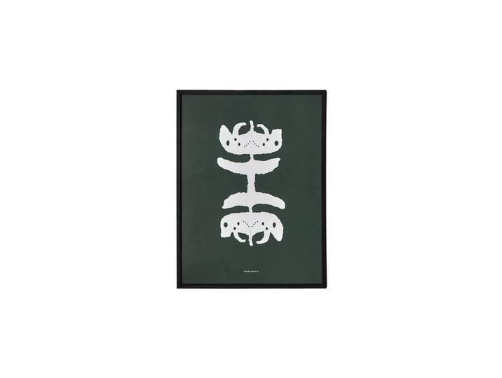 Décoration murale 30x40 cm Vert foncé et Blanc HDFairy