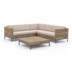 ROUGH-D Ecklounge-Set 4-teilig 5-Sitzer