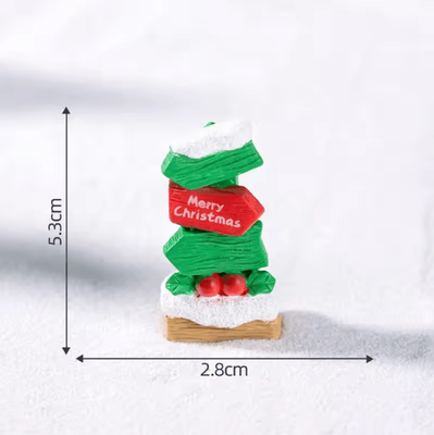 Uplift Curations Resin Mini Road Sign Fairy Garden Decor DIY Micro Landscape Miniature Ornament 04