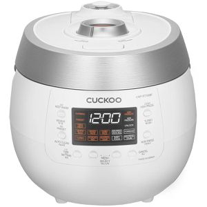 Cuckoo Reiskocher Twin Pressure CRP-RT1008F, 1,8 Liter, 1150 Watt, 15 Automatikprogramme, weiß