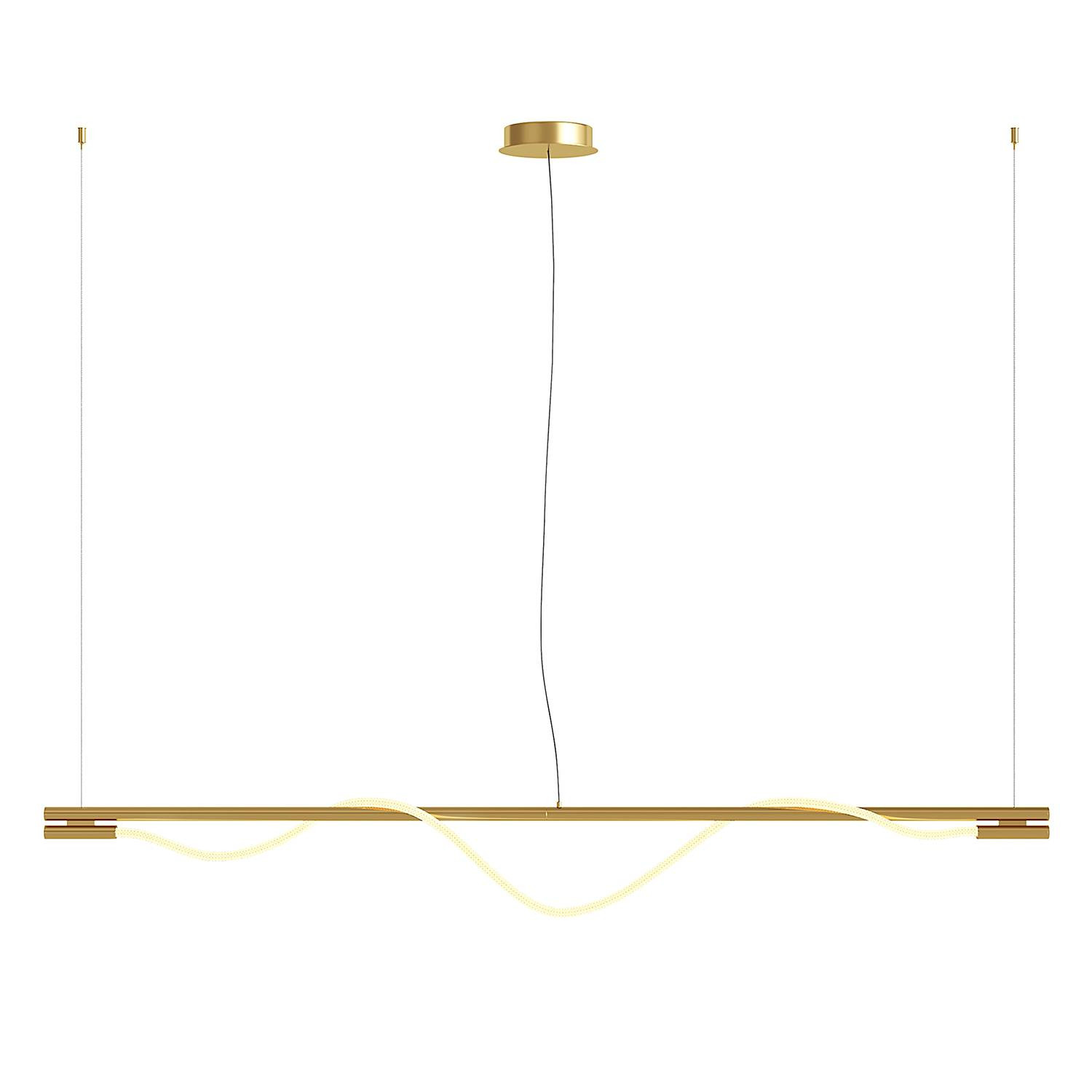 Maytoni Tau LED hanglamp goud/messing aluminium/silicone warm wit licht