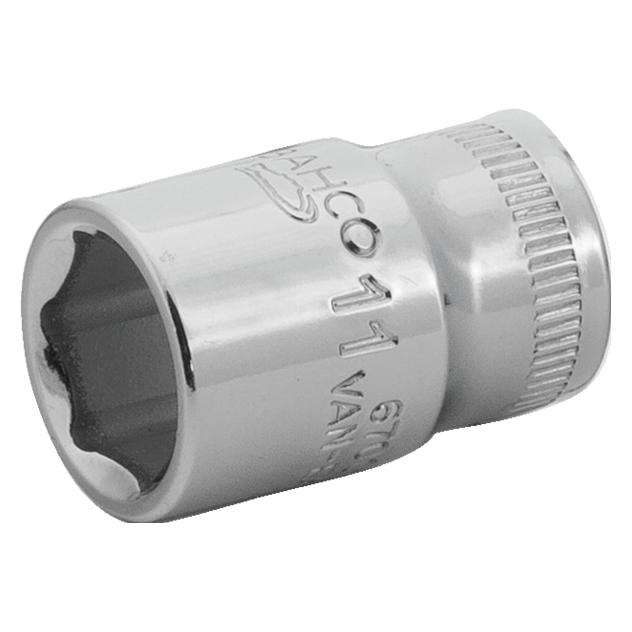 Bahco 1/4" Steckschlüssel-Einsatz, Sechskantprofil, 12 mm, hochglanzpoliert (12 mm) (6700SM-12)