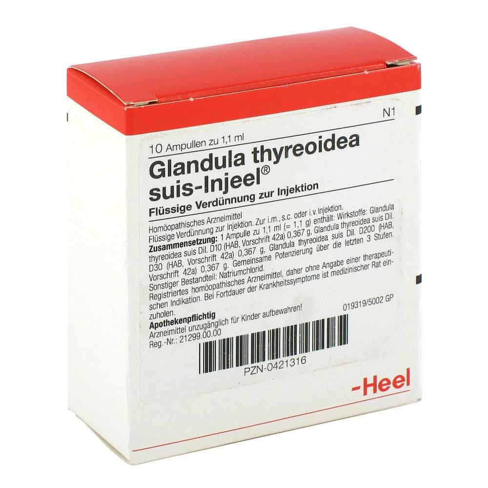 Biologische Heilmittel Heel GmbH Glandula Thyreoidea suis Injeel Ampullen 00421316