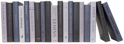 Booth & Williams Decorative Books - Granite Dust Jacket - Grey Books By The Foot