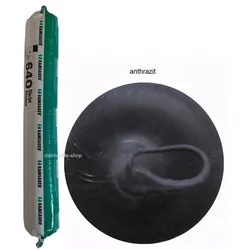 Ramsauer 640 Dicht Kleber anthrazit 1K Hybrid Klebstoff 888g/600ml Beutel