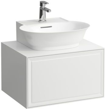 LAUFEN The new classic Schubladenelement/Sideboard H4060030856281 57,5x34,5x45,5cm, 1 Schublade, für Aufsatz-Handwaschbecken, geschwärzte Eiche