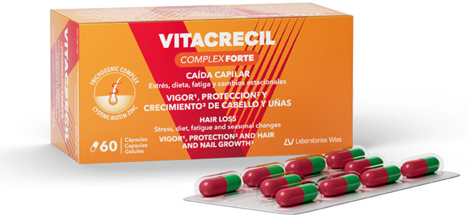Vitacrecil Complex Forte cabello y uñas cápsulas 60 u