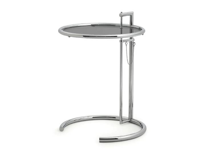 ClassiCon - Adjustable Table E1027, chrom / Parsolglas grau
