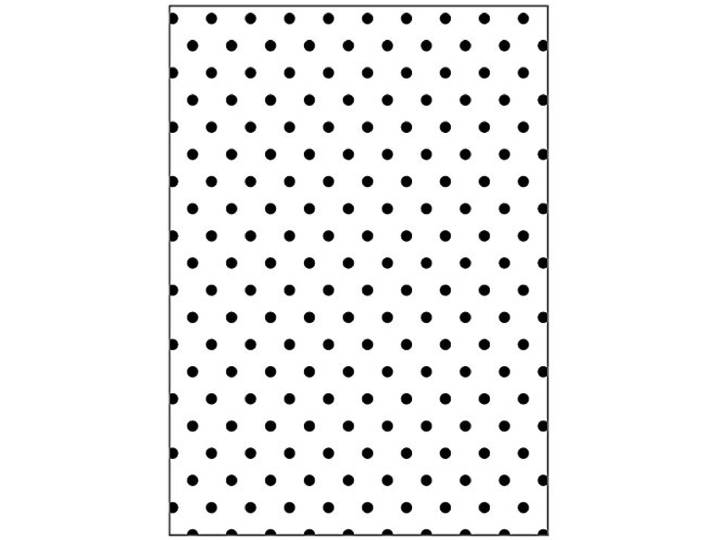 Embossing Folder, afmeting 13x18,5 cm, dikte 2 mm, polka dot, 1st