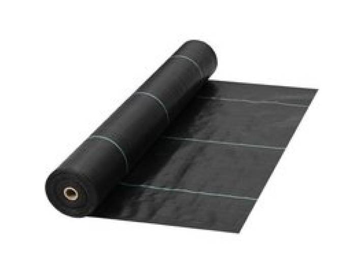 VEVOR Unkrautvlies, 5,8 Unzen Gartenvlies, 0,9 x 91,4 m Abdeckmatte, robustes gewebtes Graskontroll-Geotextil Unkrautgewebe Unkrautfolie Unkrautfolie für Garten, Terrasse, Schwarz