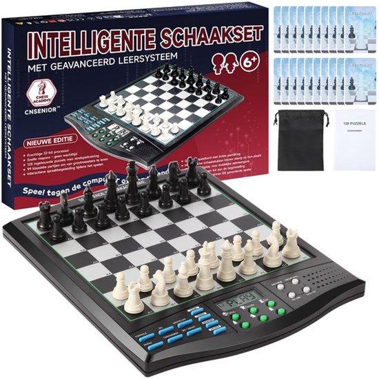 Schlankes, elektronisches Schachbrett mit niederländischem Sprachcoach (Niederländisch)
