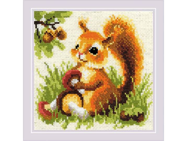 Riolis Kruissteekset eekhoorntje, ttelpatroon, 20 x 20 cm