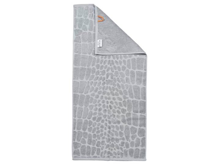 Serviette Black Line Safari Croco 50 x 1 x 100cm Argenté/Argenté