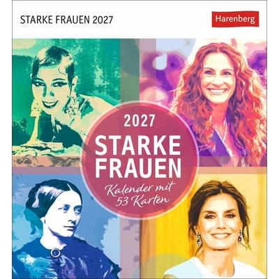 Starke Frauen Postkartenkalender 2027 - Kalender mit 53 Karten