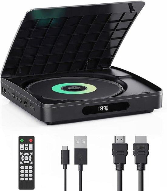Yoton Mini DVD-speler Draagbare Mediaspeler Zwart