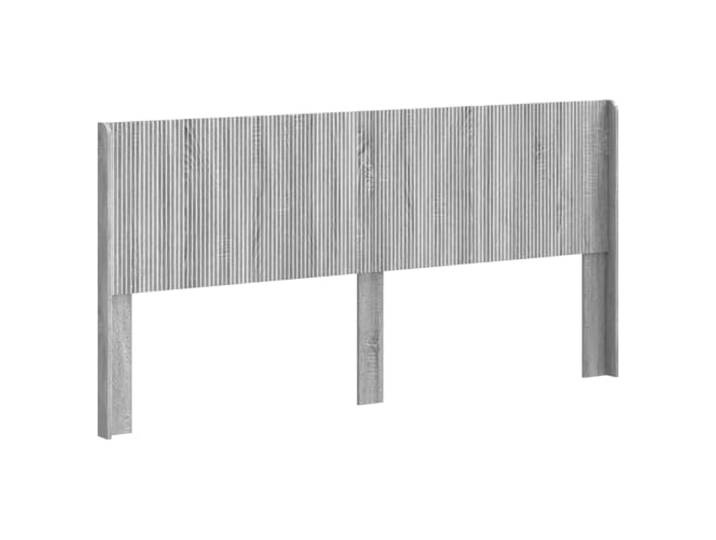 Makastle Kopfteil Sonoma-Grau Holzwerkstoff 186,5 x 100 cm Vertikales Latten-Design