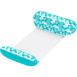 Bestway Luftmatratze 43839, Pool-Hängematte, 114 x 81cm, mit Netz & Kopfstütze, türkis, für 1 Person
