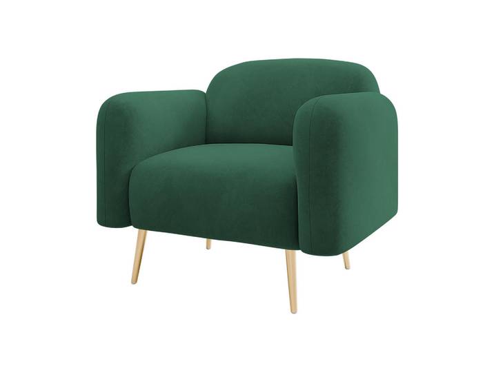 Mirjan24 Sessel Nami 1, Grün, Metall, Rechteckig, 90x75x71 cm, Wohnzimmer, Sessel, Polstersessel