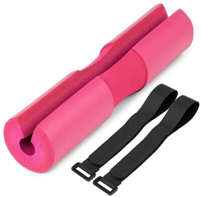 Youfap Market Weight Lifting Foam Barbell Bar Cover Pad, Squat Shoulder Protector Support Pad, Cushioned Hip Push Protection pink