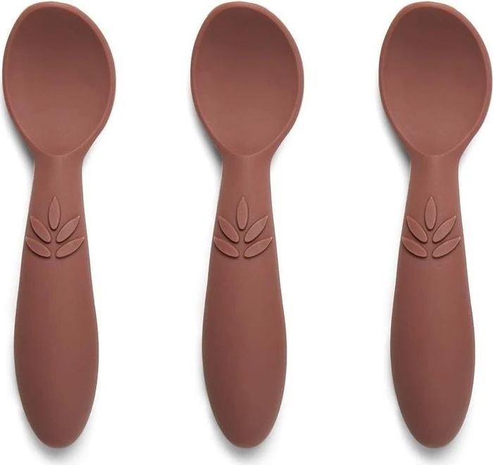 Nuuroo 3 Pack Silikon Löffel Ella Mahagony (NU125.3)