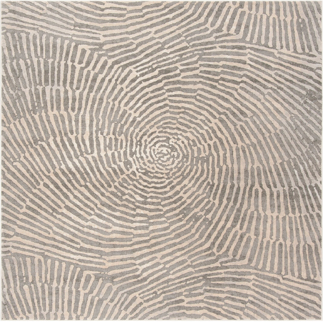 Hykkon Noelia Area Rug Brown Square 201cm