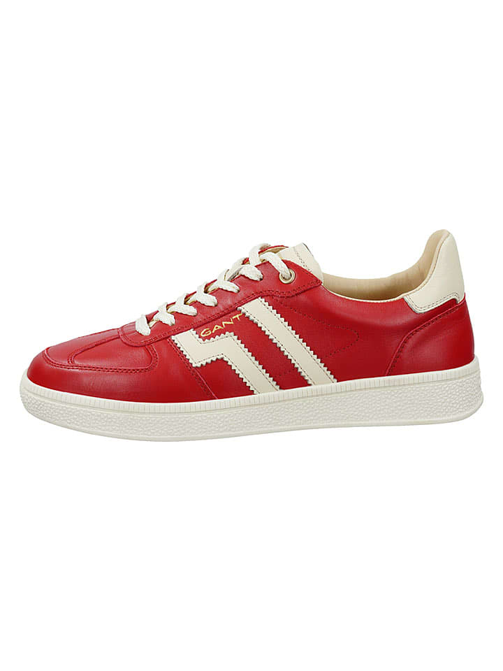 GANT Footwear Leder-Sneakers "Cuzima" in Rot - 37