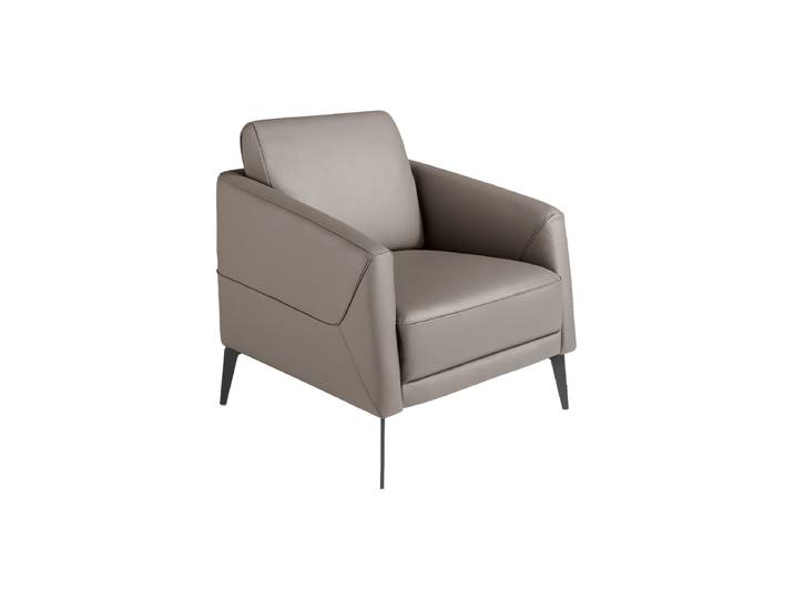 Echtleder Design Sessel „Melbourne“ Grau Angel Cerdá