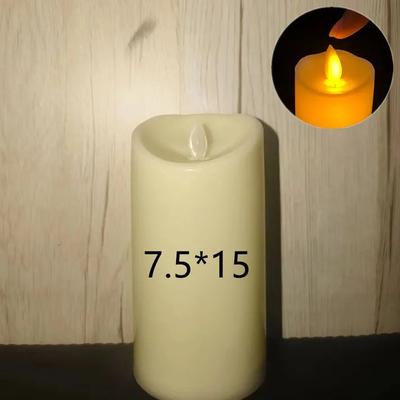 Inspired Living Flickering Flameless LED Candles Battery Operated Decorative Lights For Wedding Party And Home Decor 7.5cm 15cm