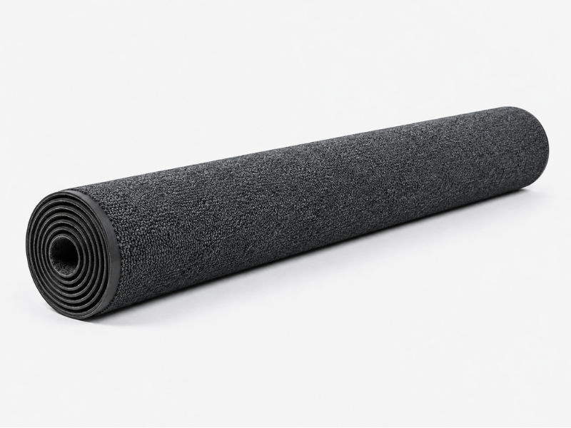 COBA Eingangsmatte aus Polypropylen mit Teppichboden, schwarz, 200 x 300 cm