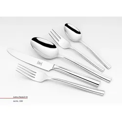 Besteckgarnitur JUSTINUS ART (BHT 25,20x5x43 cm) - silber - BHT 25,20x5x43 cm
